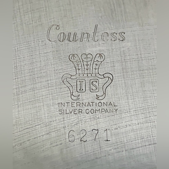 1972 Vtg International Silver Countess “D” Inscribed Ornate Wedding Platter - Picture 14 of 16